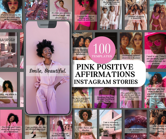 100 PINK - POSITIVE AFFIRMATIONS STORYS